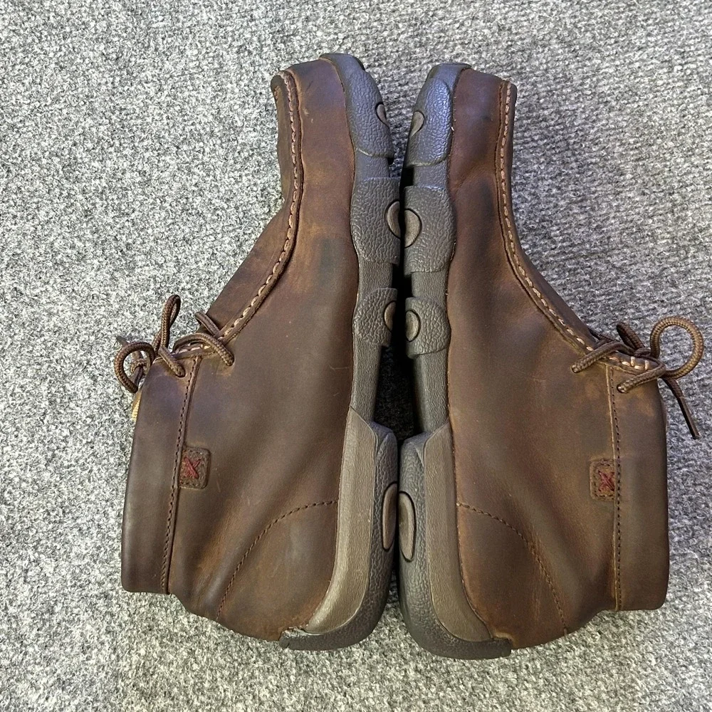 Twisted X Boots Mens Size 8M Brown Leather Chukka Steel Toe Work MDMST01